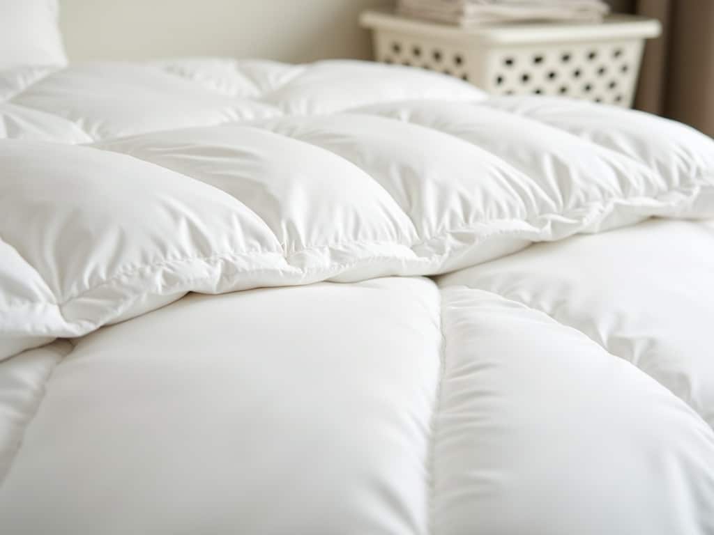 down comforter in action