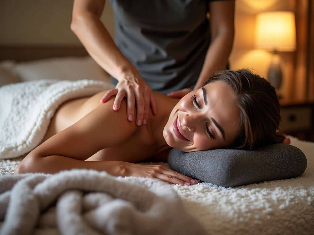 mattress massage in action