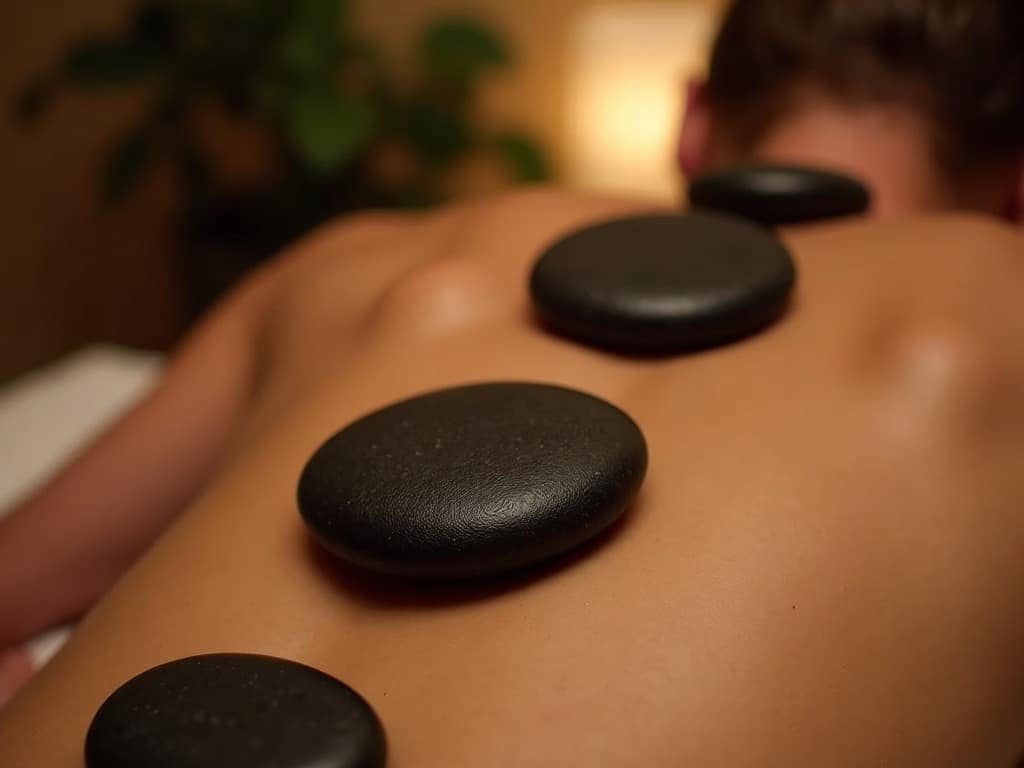 HOT STONE: 12 AMAZING STEPS FOR AN INSTANT RELAXATION SOLUTION 2 hot stone in action