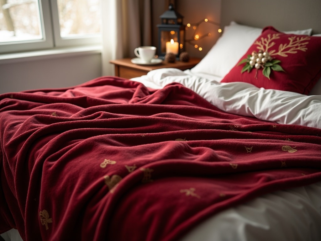 velvet blanket in action