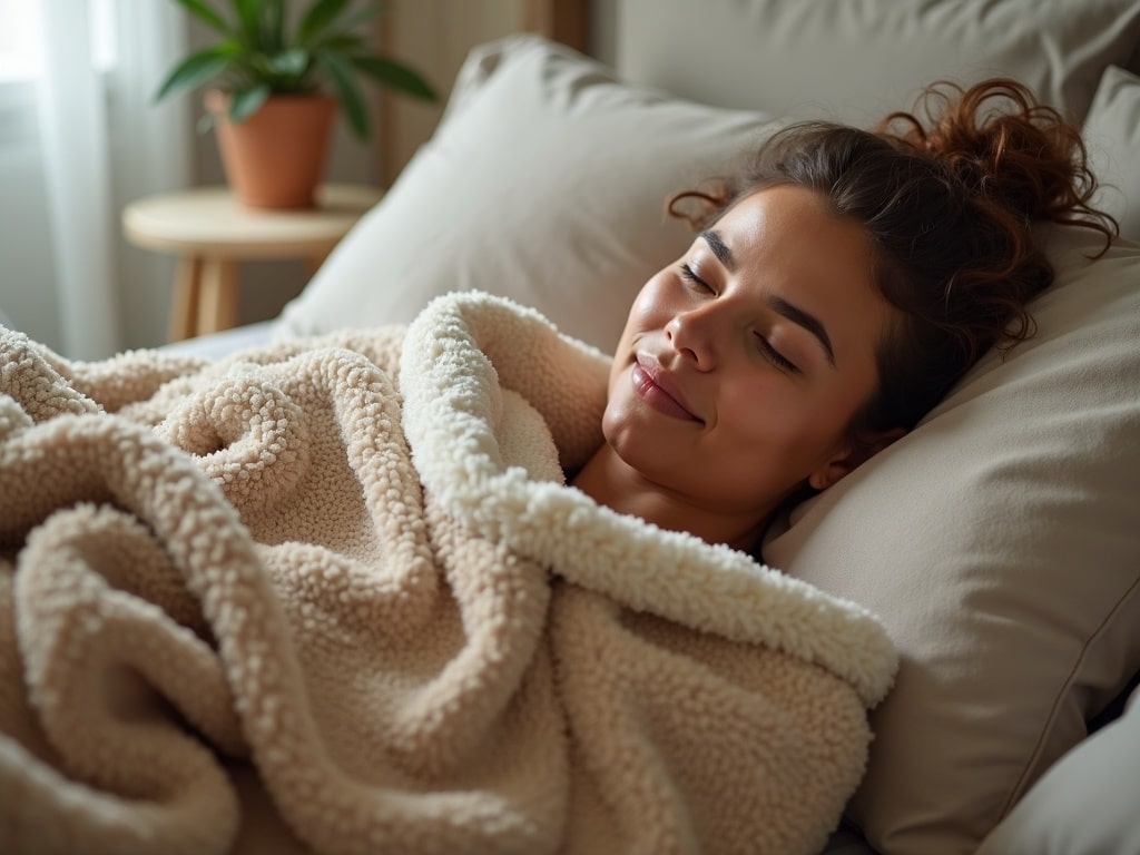 sherpa blanket in action