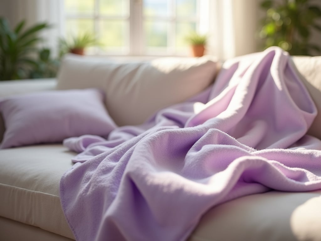 cotton blanket in action