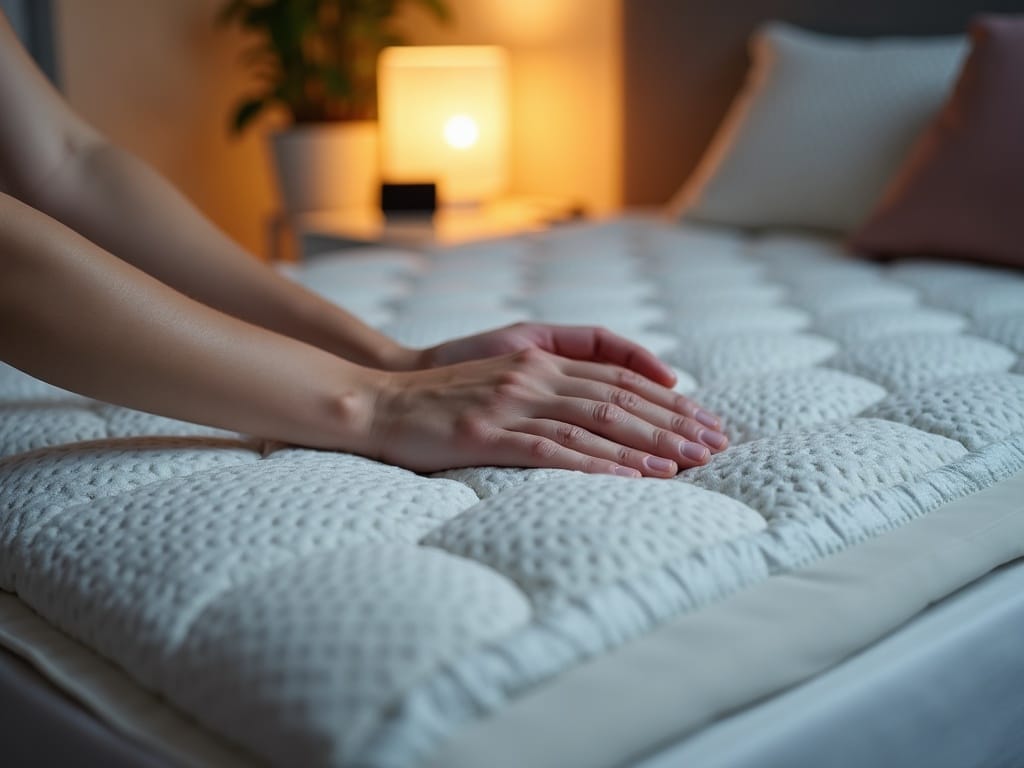 heated mattress in action